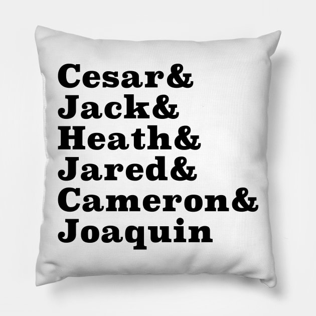 A-HA-HA-HA black on Trans Pillow by IckyScrawls