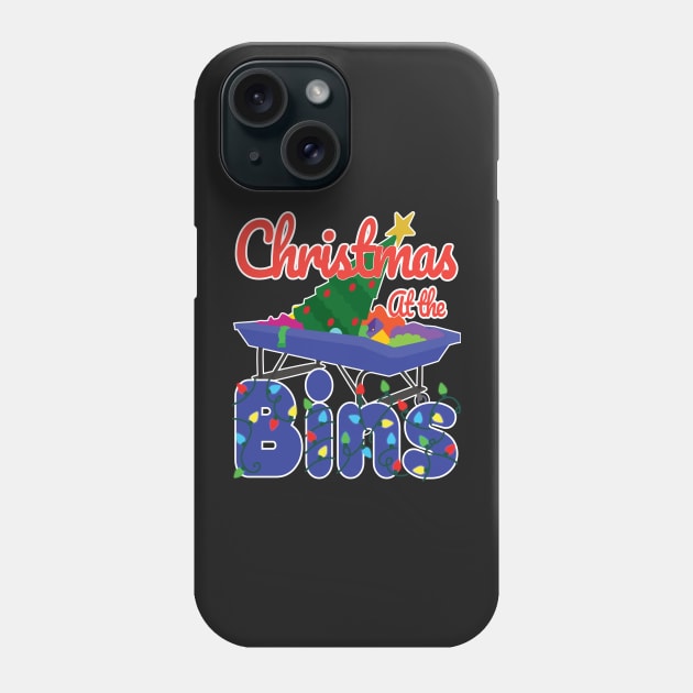 Christmas at the Bins Phone Case by jw608