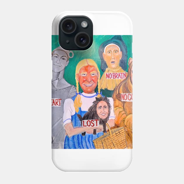 Trump In Oz "LOST" Phone Case by Kurtcmo