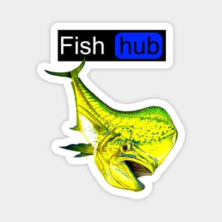 Fish hub mahi-mahi Magnet