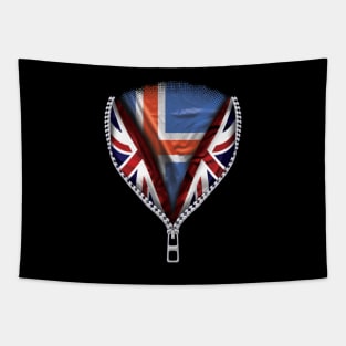 Icelandic Flag  Iceland Flag British Flag Ripped Open - Gift for Icelandic From Iceland Tapestry