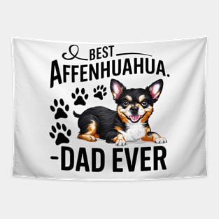 Best Affenhuahua Ever Funny Quote Vintage Dad Tapestry