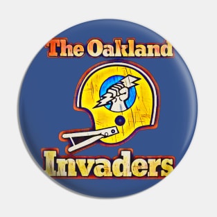 The Oakland Invaders Football Pin