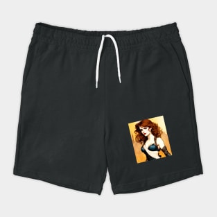 Beautiful sexy redhead lady Shorts
