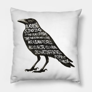 Black Bird Pillow