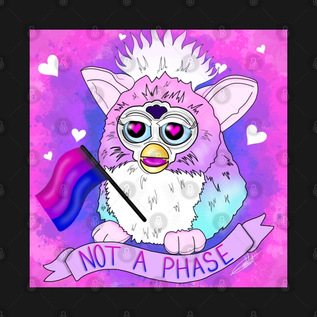 Bi pride furby by CraftKrazie