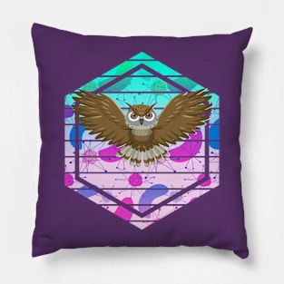 Mid Century Modern Owl Pillow