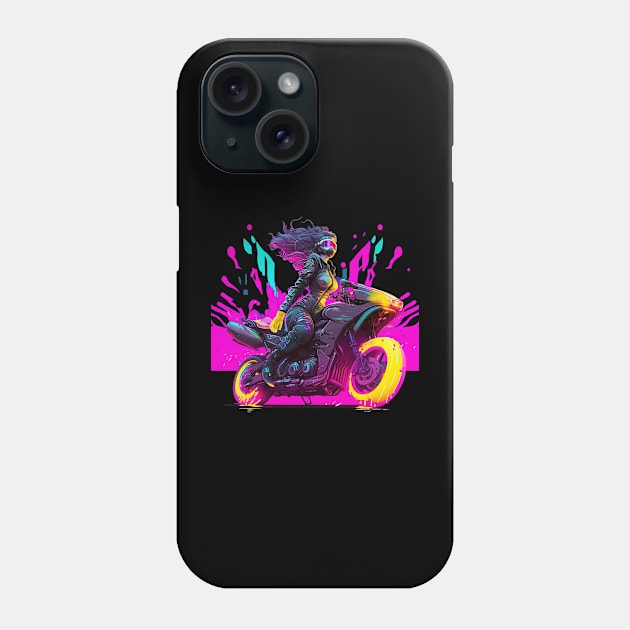 Futuristic Motorcyclist Phone Case by Open World Games