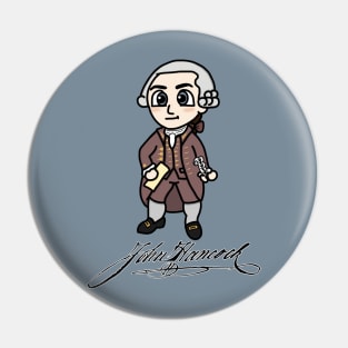 Chibi John Hancock with Signature (Large Print) Pin