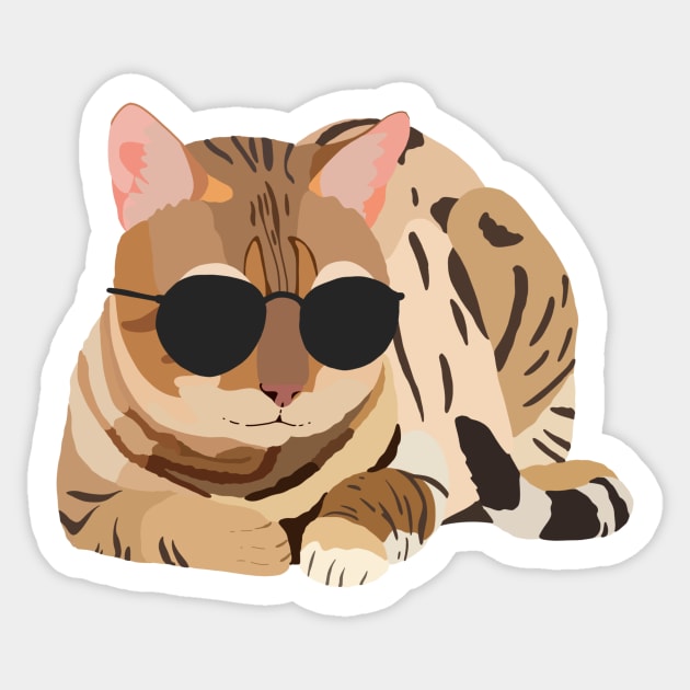 Sunglasses Cats Stickers - Cats - Sticker