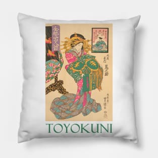 Courtesan by Utagawa Toyokuni II Pillow