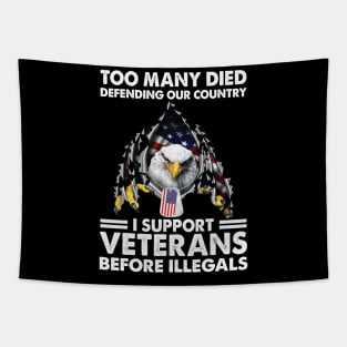 Too Many Died Defending Our Country I Support Veterans Tapestry