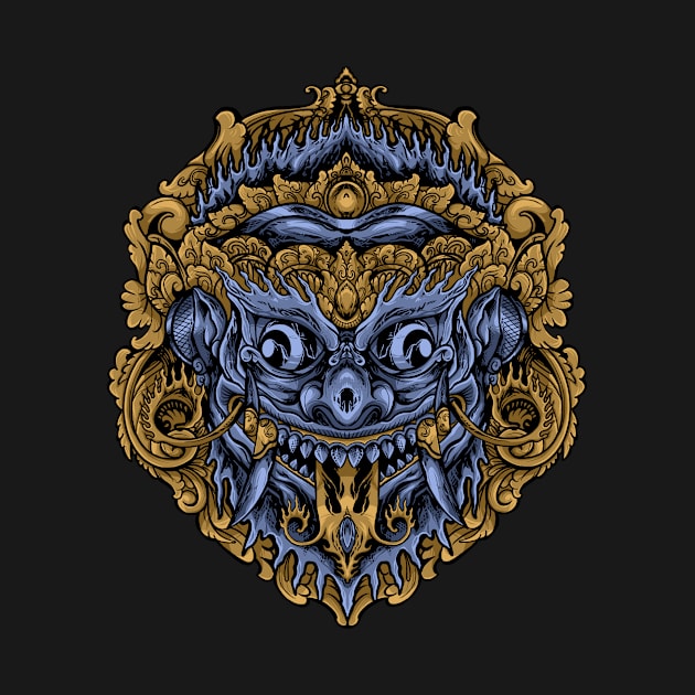 Barong mask by widhim