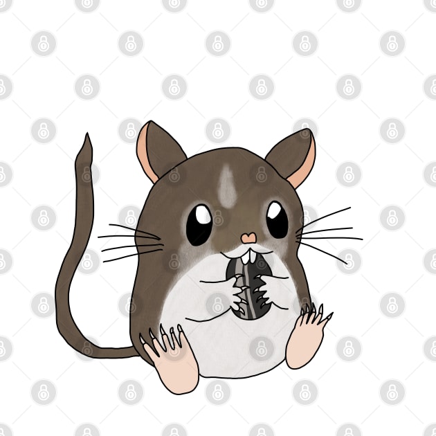 Cute Hungry brown Gerbil by Becky-Marie