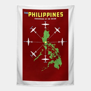 The Philippines, Crossroads Of The Orient 1953 Travel Poster Tapestry