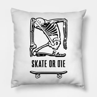 Free Skeleton Skate or Die Pillow