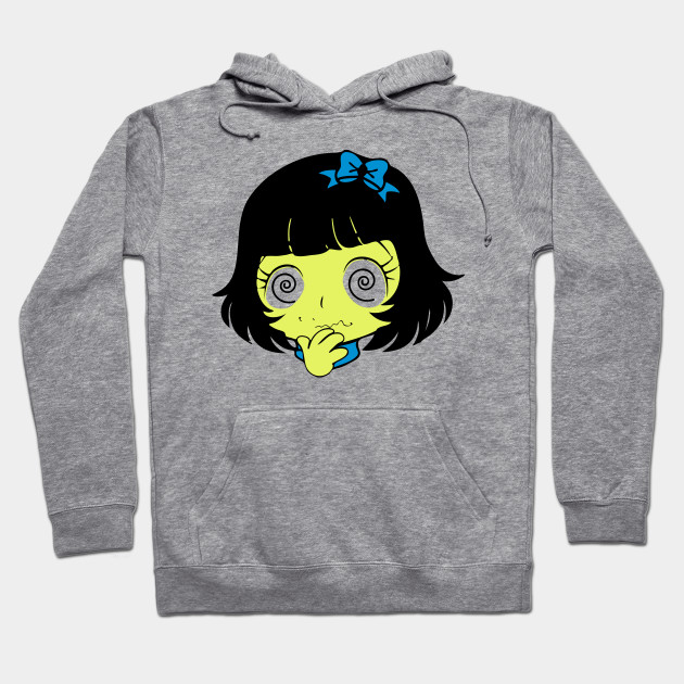 anime girl face hoodie