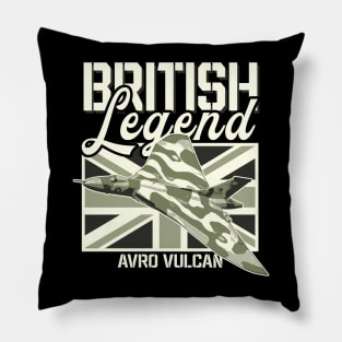 Avro Vulcan Bomber Jet Aircraft RAF Airplane British Legend Pillow