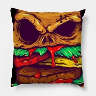 MONSTER BURGER AWESOME DESIGN Pillow