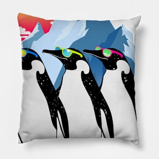 Cute Summer Penguin Pillow