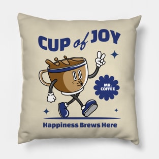 Happiness Brews Here Pillow