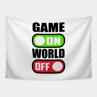 Game ON World OFF Tapestry