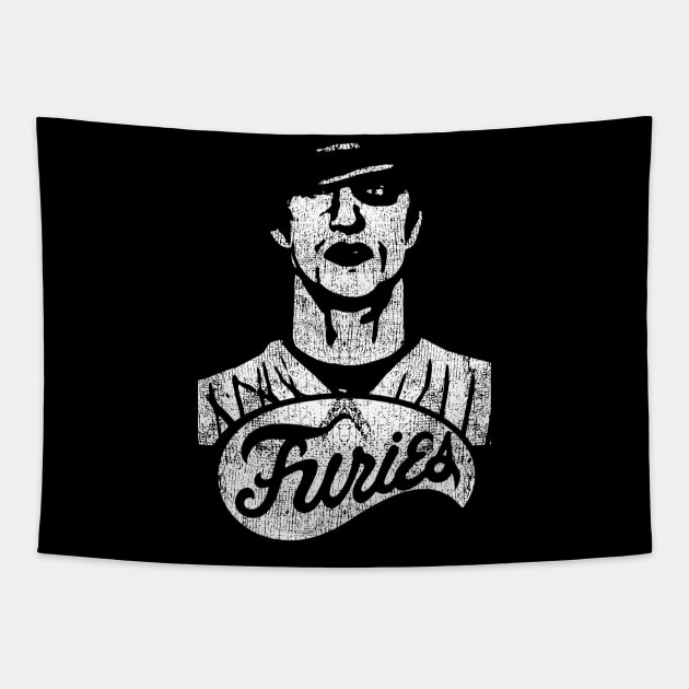 Baseball Furies WHITE RETRO Tapestry by DKornEvs