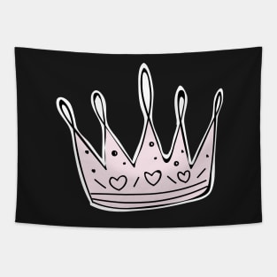 Crown Pink princess Tapestry