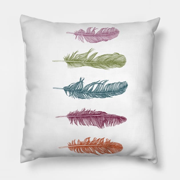 Feathers Pillow by rcaldwell