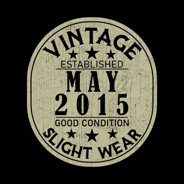 Vintage Established May 2015 - Good Condition Slight Wear by Stacy Peters Art