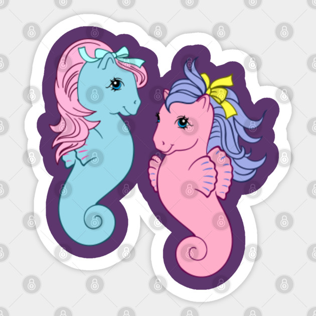 G1 My Little Pony Sea Ponies My Little Pony Sticker Teepublic Au My little pony mlp g1 vtg baby sea pony celebrate pretty 'n pearly float. teepublic