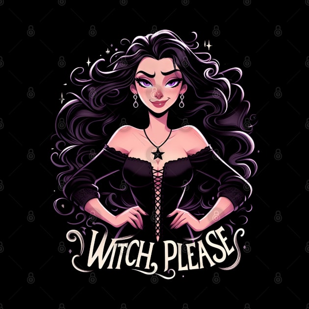 Witch, Please - Sorceress in a Black Dress - Dark Fantasy by Fenay-Designs