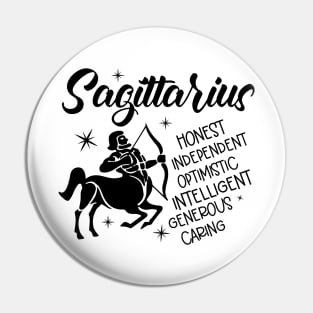 Sagittarius Zodiac Sign Positive Personality Traits Pin