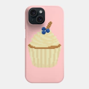 Milk Yellow cupcake pixel art Phone Case