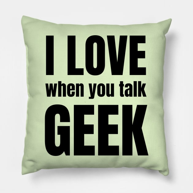 Talking Geek Pillow by bluehair