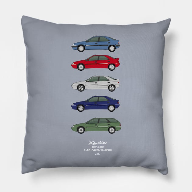 Xantia S2 Collection Pillow by RJW Autographics