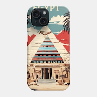 Egyptian Temple Vintage Poster Tourism Phone Case