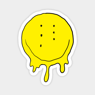 Drippy Six-Eyed Smiley Face Magnet