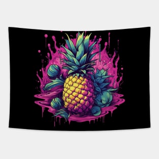 Juicy Pineapple Fruit Summer Splash Tapestry