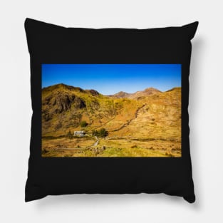 Snowdon summit from the viewpoint on A498 Pillow