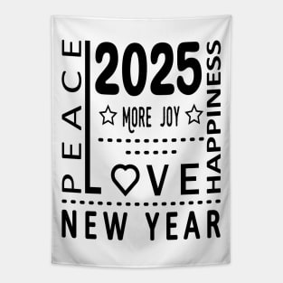 New Year More Joy Love Peace Happyness Tapestry