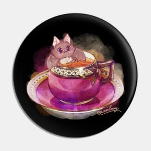 Vampire tea cup Pin