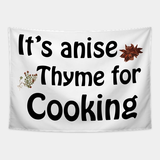 Its anise thyme for cooking Tapestry by Playfulfoodie