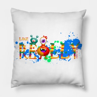 really rainbow monsters amanda Pillow