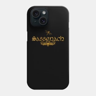 Golden Sassenach Dragonfly Phone Case