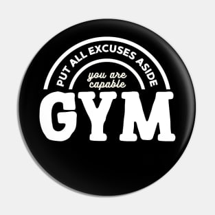 Achieve fitness goals slogan Pin