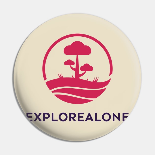 Explore Alone, Solo Traveling Pin by InF