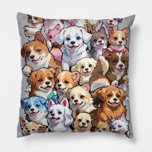 Happy Dogs Memory Photo Pillow