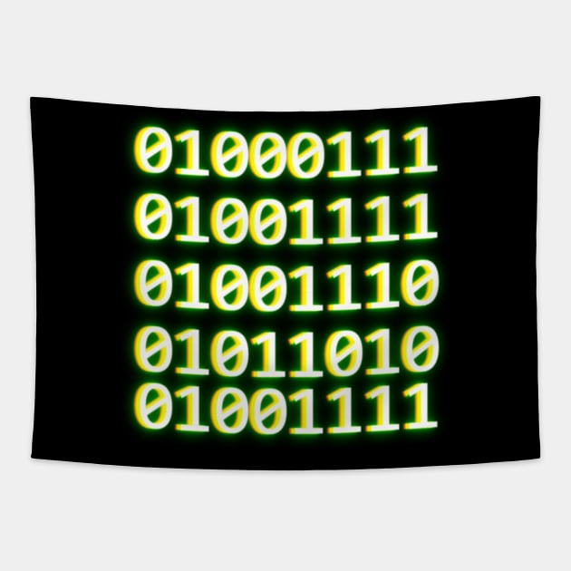 Binary Brother - The name in binary is GONZO Tapestry by emma17