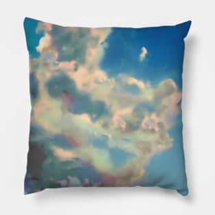 Colorful Clouds Pillow